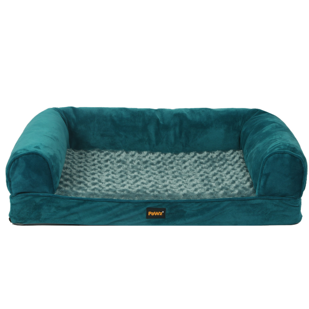 PaWz Pet Bed Sofa Dog Bedding Soft Warm L Blue Large-1942353066829418497