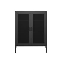 Levede Storage Cabinet Steel Kitchen Black