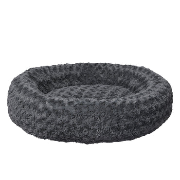 PaWz Calming Dog Bed Warm Soft Plush M Dark Grey Medium-1942352744815923201