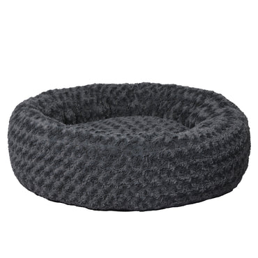 PaWz Calming Dog Bed Warm Soft Plush L Dark Grey Large-1942352744648151041