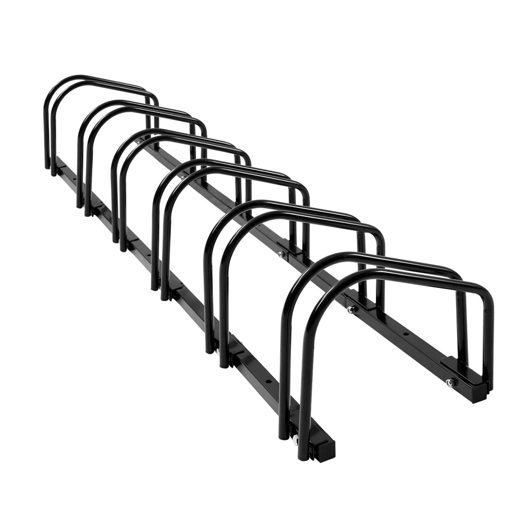 6 Bikes Stand Bicycle Bike Rack Floor