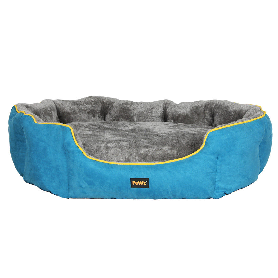 PaWz Electric Pet Heater Bed Heated L Blue Large-1942352736439898113