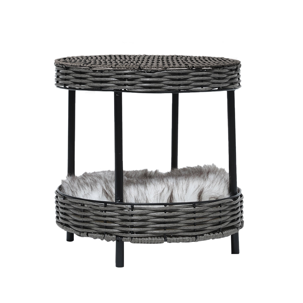 PaWz Rattan Pet Bed Elevated Raised