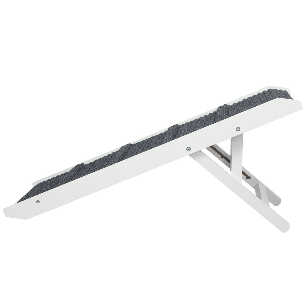 PaWz Adjustable Dog Ramp Height Stair White-1942352743435997185