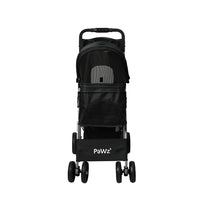 PaWz 4 Wheels Pet Stroller Dog Cat Cage Black-1942352820325978113
