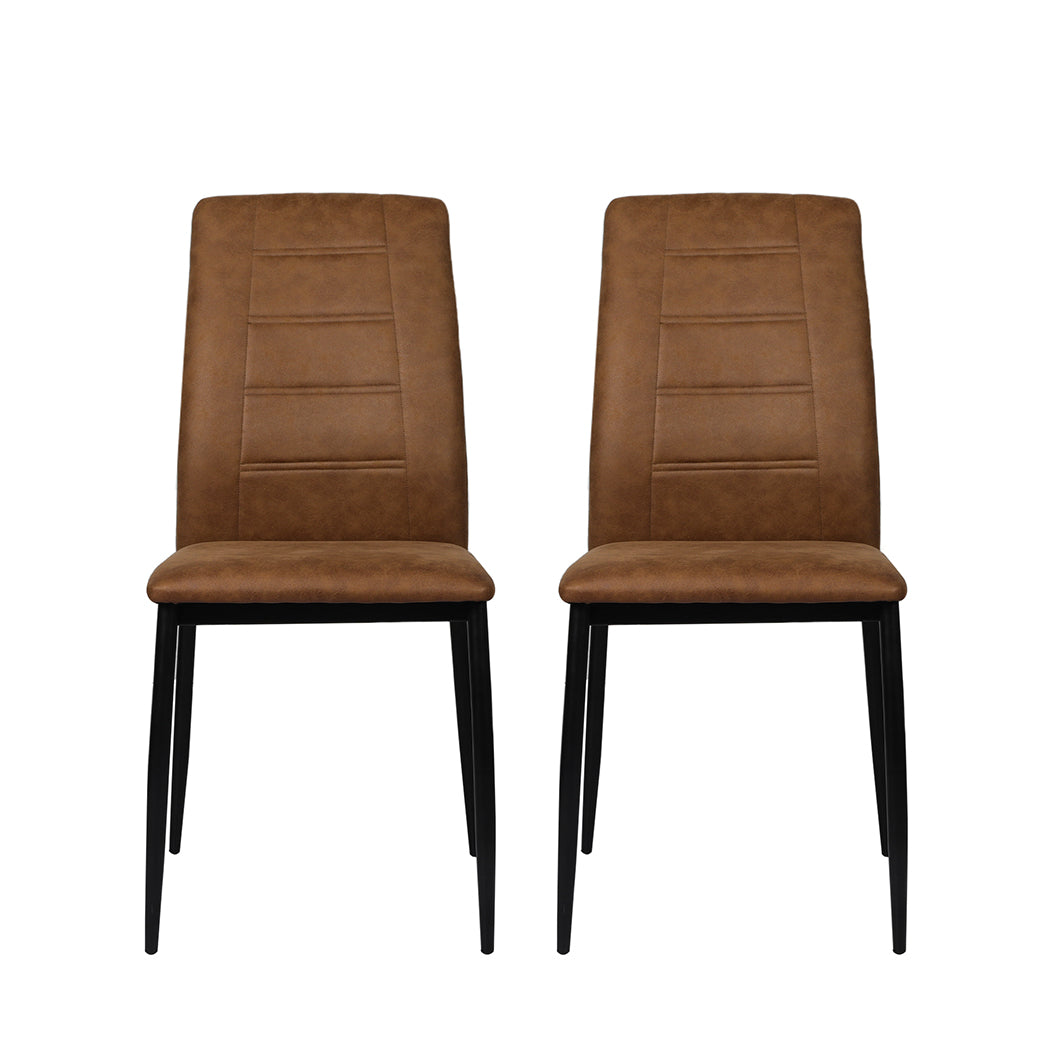 Levede 2x Dining Chairs Leathaire Kitchen