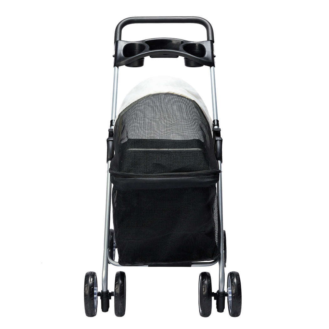 PaWz Large Pet Stroller Dog Cat Carrier Black-1942352820992872449