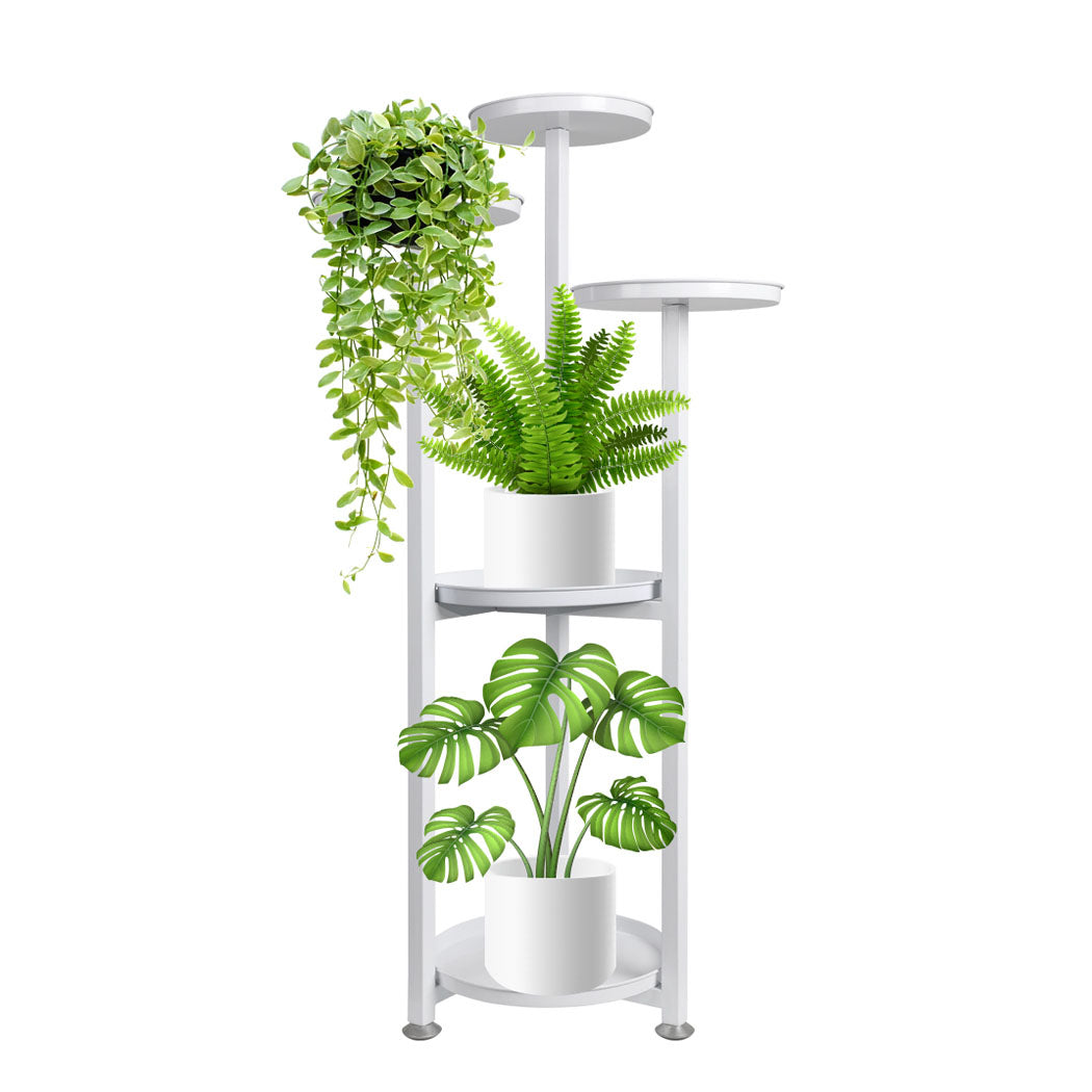 Levede Plant Stand Outdoor Indoor Flower White Medium