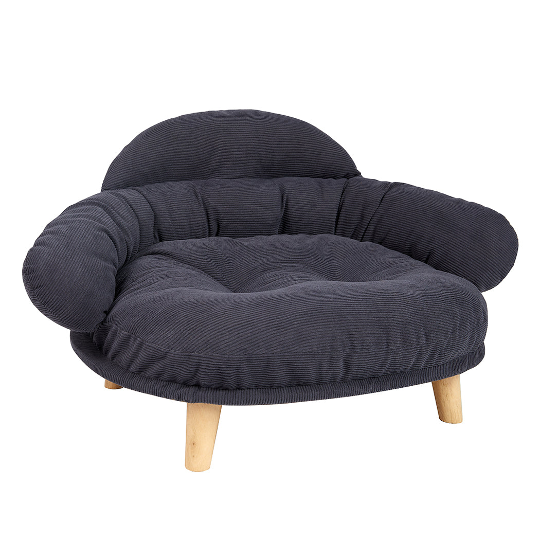 Pawz Elevated Pet Dog Cat Sofa Bed Couch XL Size Grey-1942353691889766401