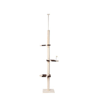PaWz Cat Scratching Post Tree Condo Beige-1942352735965941761