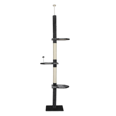 PaWz Cat Scratching Post Tree Condo Grey-1942352736225988609