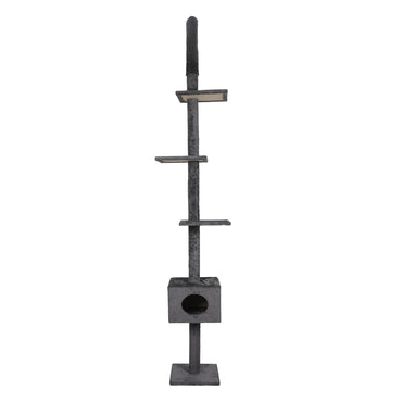 PaWz Cat Scratching Post Tree Condo Grey-1942352735714283521