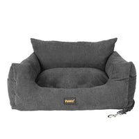 PaWz Pet Car Booster Seat Dog Protector L Grey Large-1942352753179365377