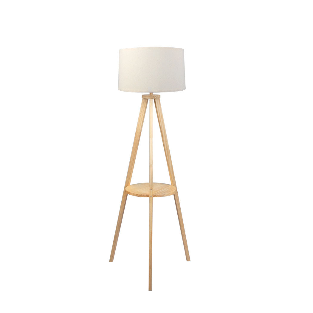 EMITTO Tripod Floor Lamp with Shelf