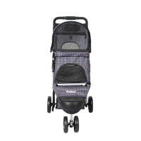 PaWz Large Pet Stroller Dog Cat Carrier Plaid-1942352820149817345