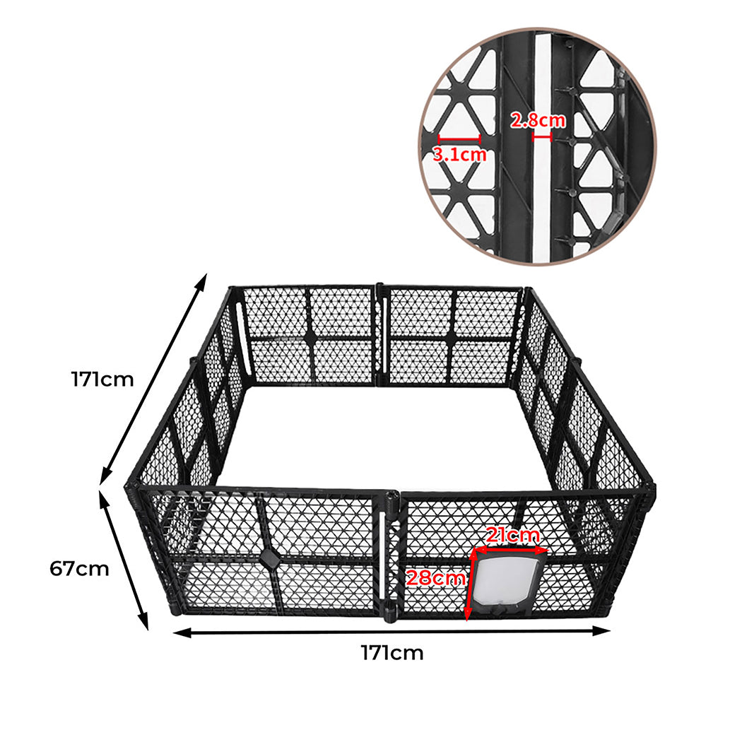 PaWz Pet Playpen Folding Dog Plastic L Large-1942353086743973890