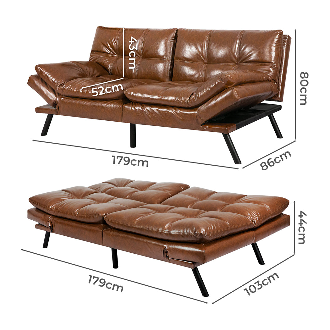 Levede Sofa Bed Futon Recliner Lounge