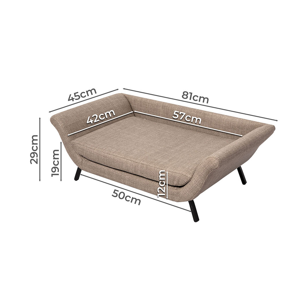 PaWz Pet Sofa Bed Raised Elevated Soft