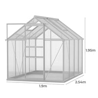 Lambu Greenhouse Aluminium Walk In Green