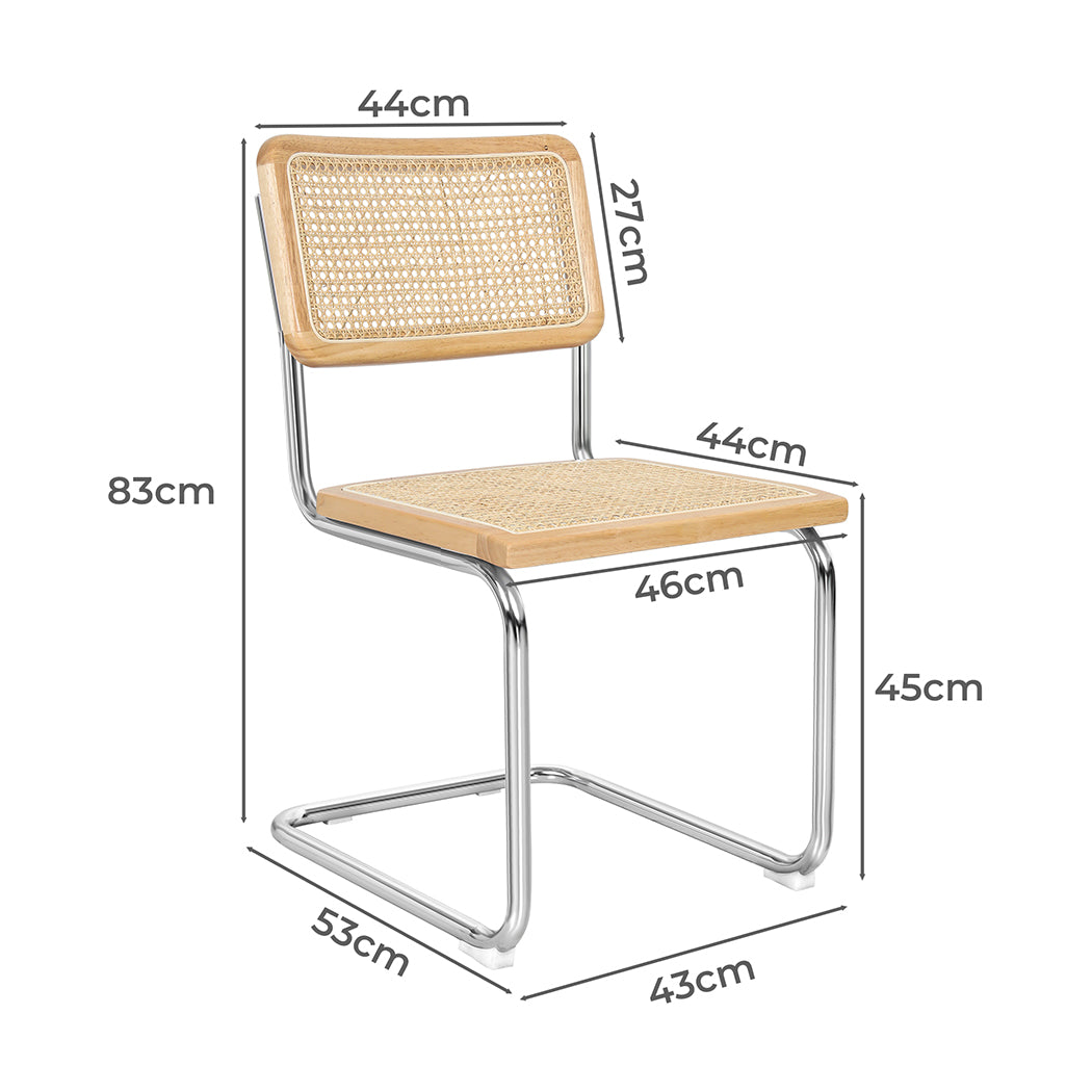 Levede 2x Rattan Chair Dining Chairs