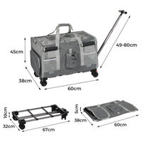 Pawz Pet Carrier 4 Wheel Portable Rolling Foldable-1942353704934051842