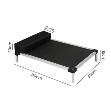 PaWz Pet Trampoline Aluminium Frame L Black Large-1942352764885667842