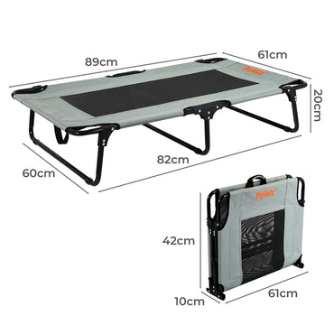 Pawz Pet Elevated Bed Dog Raised Trampoline Foldable Large M Size-1942353722537545730