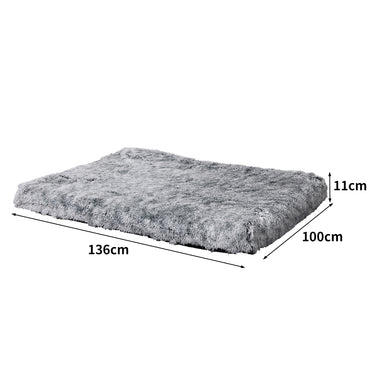 PaWz Replaceable Pet Bed Cover Plush XL Charcoal X-Large-1942352741791830018