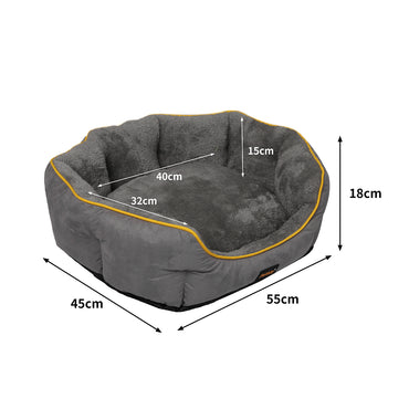PaWz Electric Pet Heater Bed Heated S Grey Small-1942352737421365250