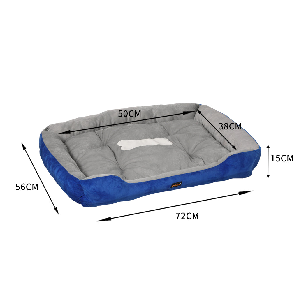 PaWz Pet Bed Dog Beds Bedding Mattress M Navy Medium