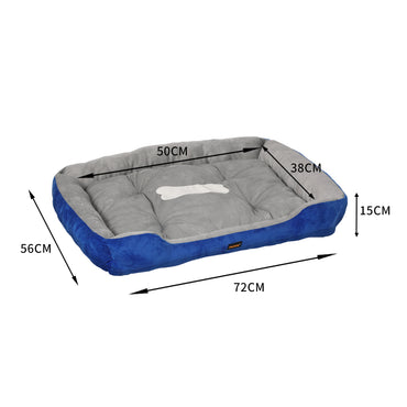 PaWz Pet Bed Dog Beds Bedding Mattress M Navy Medium