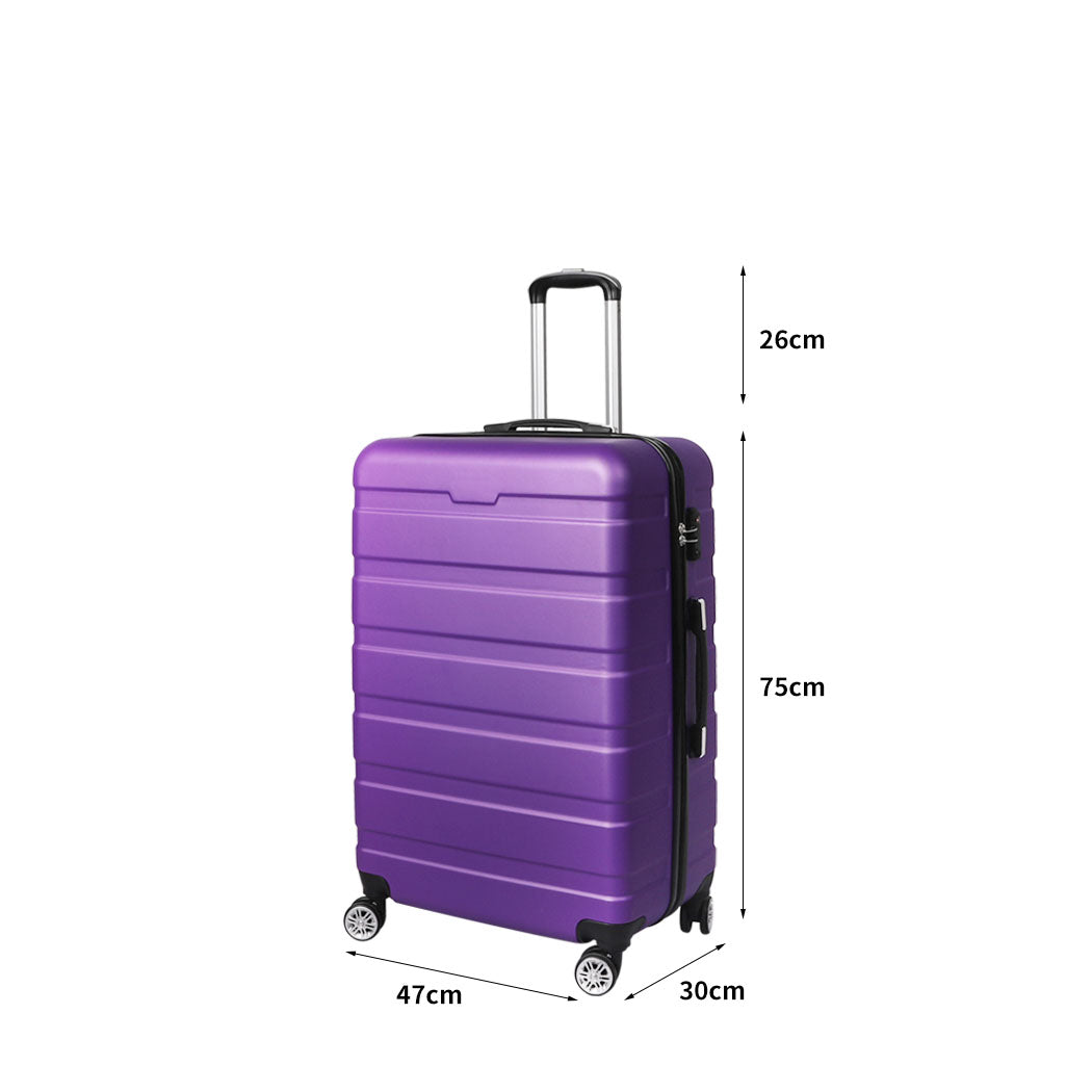 Slimbridge 28" Luggage Case Suitcase Purple 28 inch