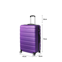 Slimbridge 28" Luggage Case Suitcase Purple 28 inch