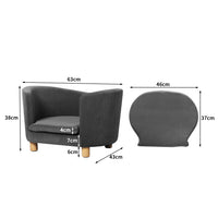 PaWz Luxury Elevated Sofa Anti-slip Grey-1942353084256751618