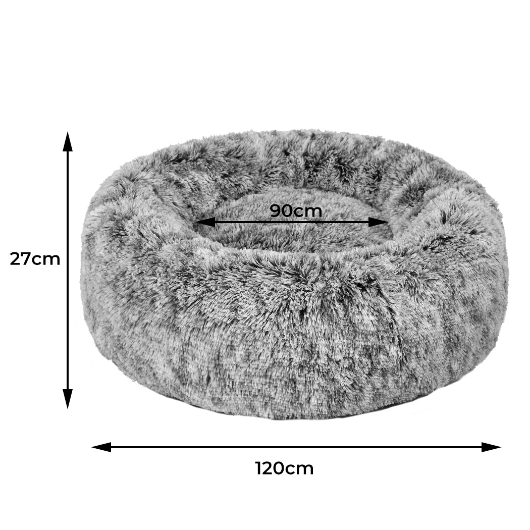 PaWz Pet Bed Cat Dog Donut Nest Calming XXL Charcoal XX-Large-1942353073548693506