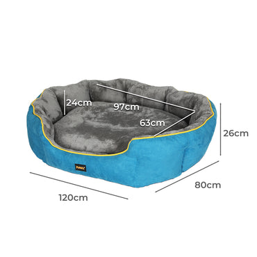 PaWz Electric Pet Heater Bed Heated XL Blue X-Large-1942352737614303234