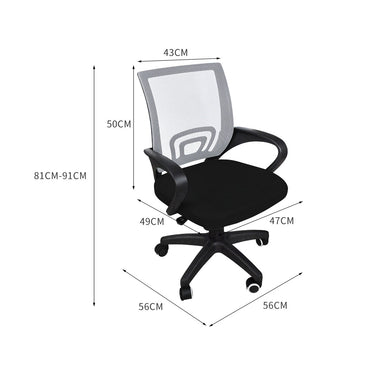 2x Levede Office Chair Gaming Computer Grey