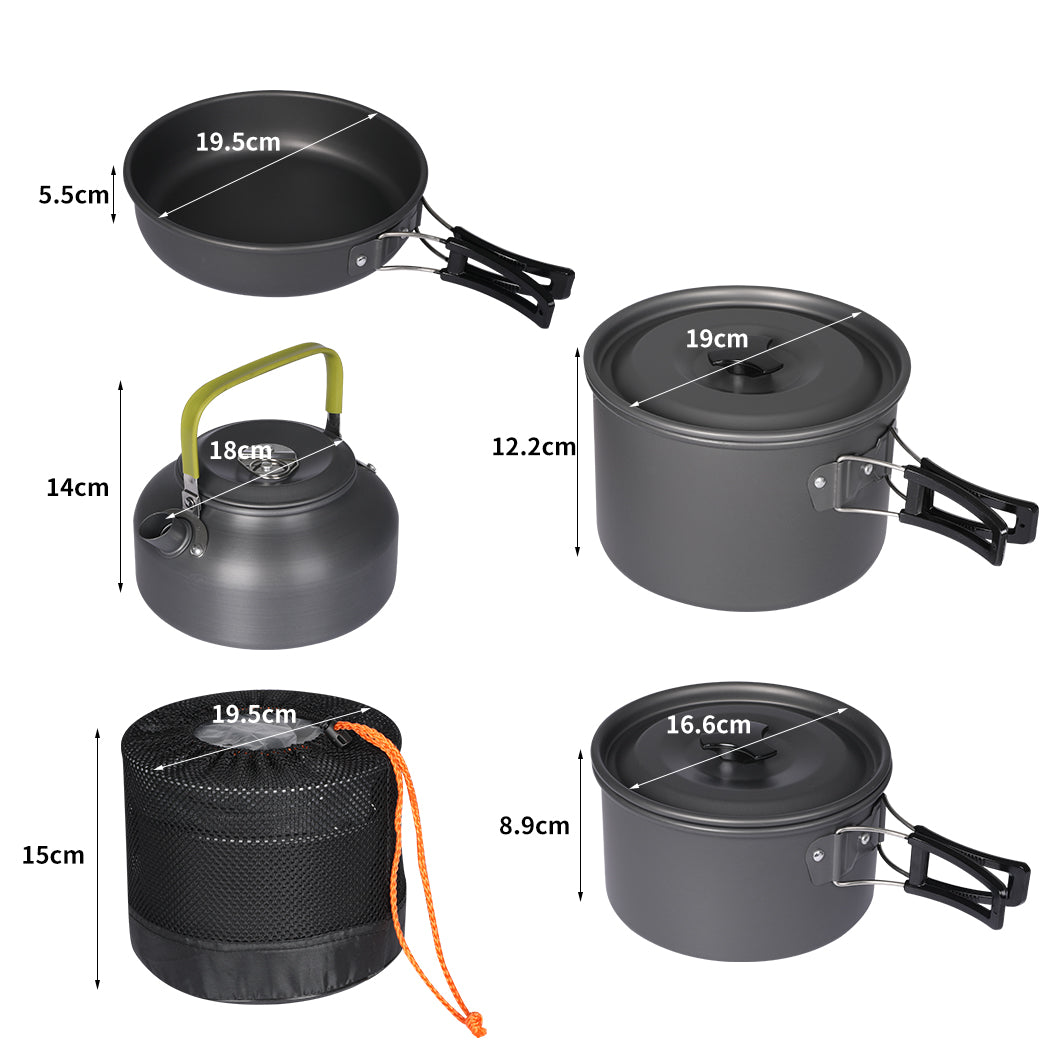 Toque 16Pcs Camping Cookware Set Outdoor