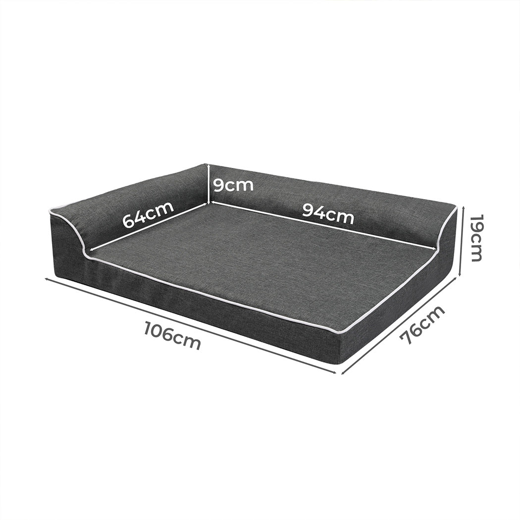Pawz Orthopedic Dog Bed XL Grey-1942353669353771010