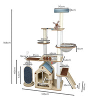 PaWz Cat Tree Scratching Post Scratcher-1942352753871425538