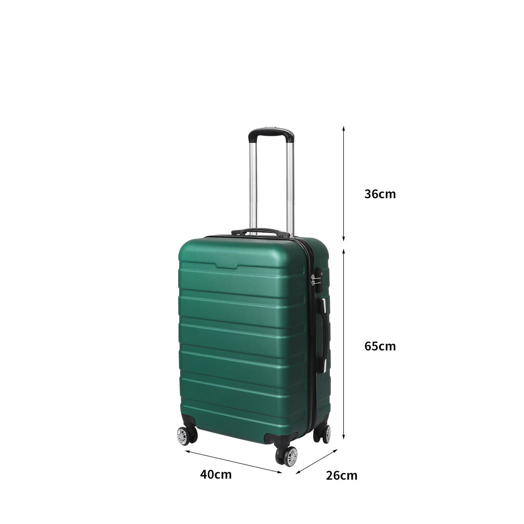 Slimbridge 24" Luggage Case Suitcase Green 24 inch