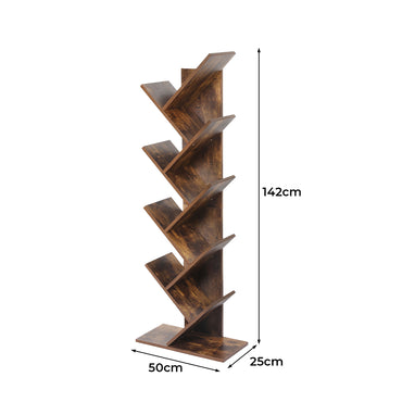 Levede Bookshelf Wooden Tree Bookcase