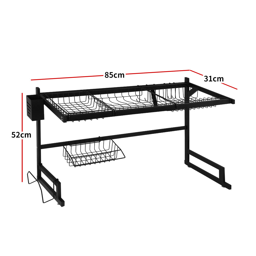 TOQUE Dish Drying Rack Over Sink Steel 85 CM