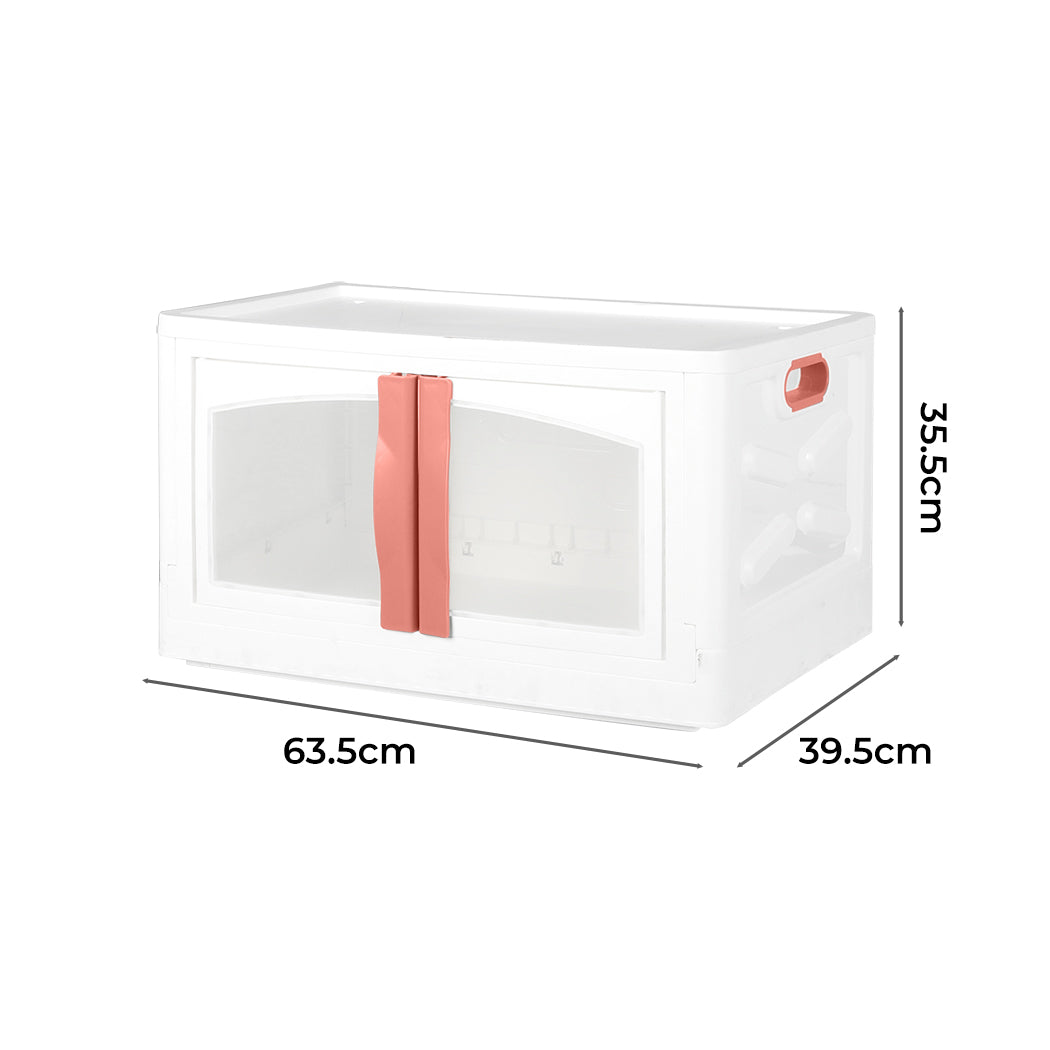 Plastic Storage Containers Stackable Red