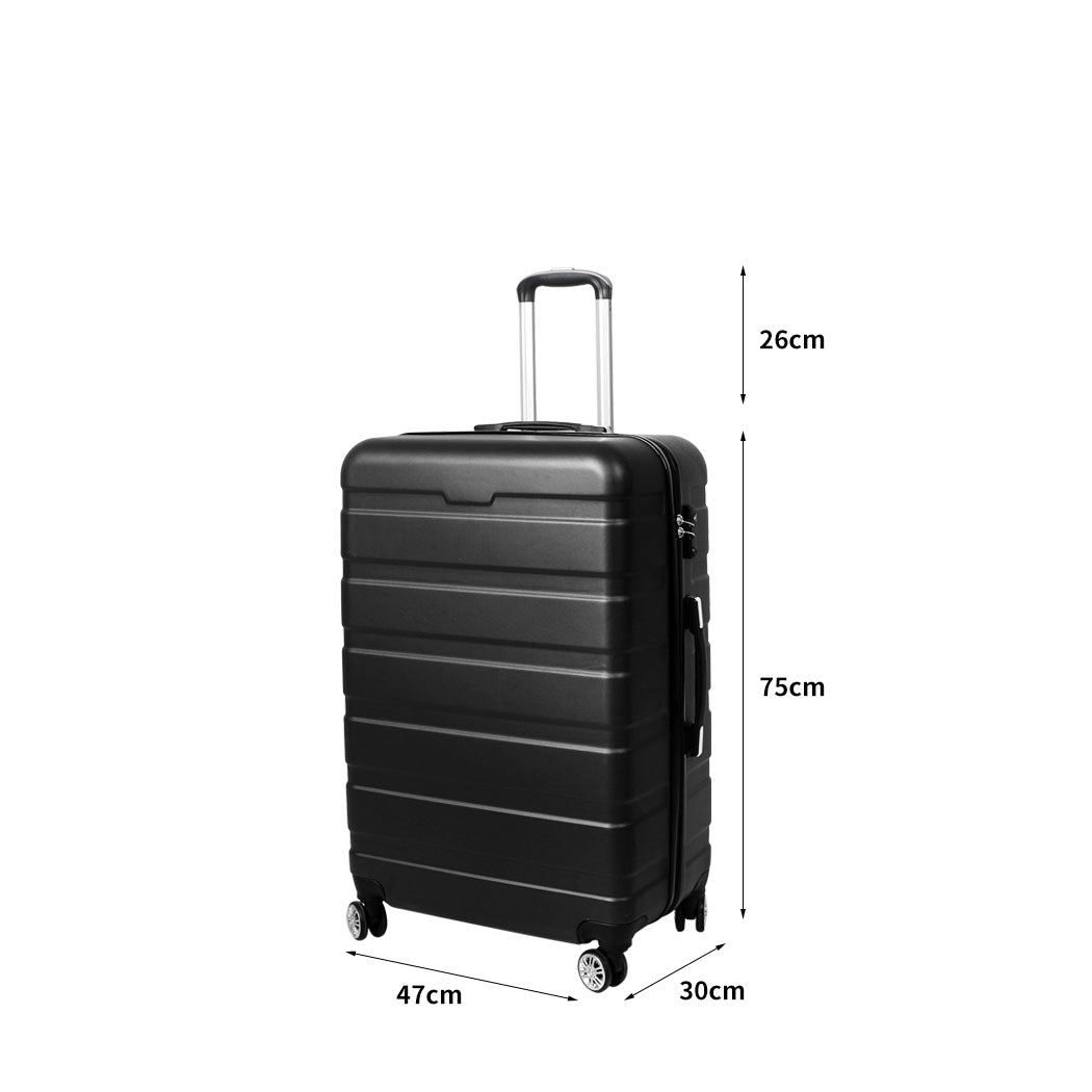 Slimbridge 28" Luggage Case Suitcase Black 28 inch