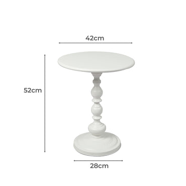 Levede Side Table Bedside Table Vintage White