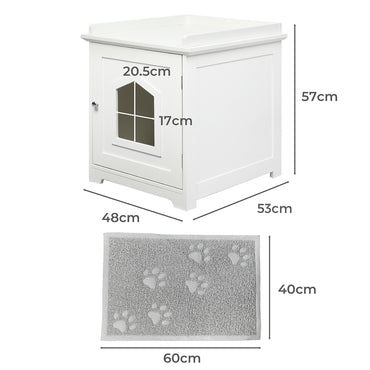 PaWz Cat Litter Box Mat Fully Enclosed-1942352761815437314