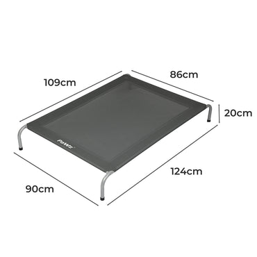 PaWz Elevated Trampoline Pet Bed Dog XL Grey X-Large-1942352768882839554