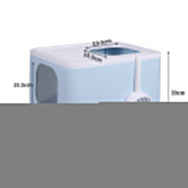 PaWz Cat Litter Box Fully Enclosed Kitty Blue-1942353064627408898