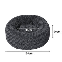 PaWz Calming Dog Bed Warm Soft Plush S Dark Grey Small-1942352744987889666